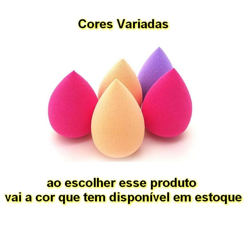 esponja gota cores variadas