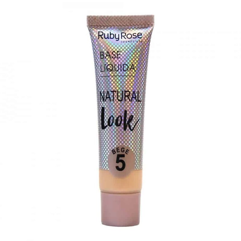 Base Líquida Natural Look Ruby Rose - 29 ml – Bege HB8051 - Cor 05