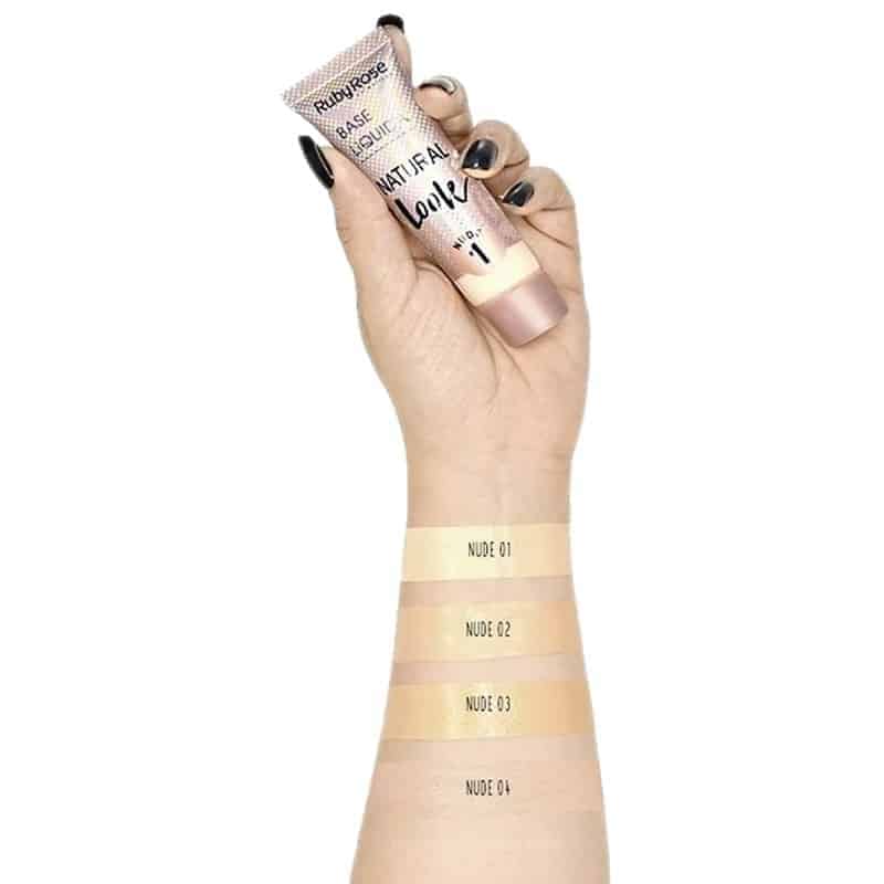 Base Líquida Natural Look Nude HB8051 Ruby Rose - Cor N04 - Image 2