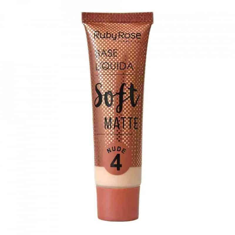 Base Líquida Soft Matte Nude HB8050 Ruby Rose - Cor N04