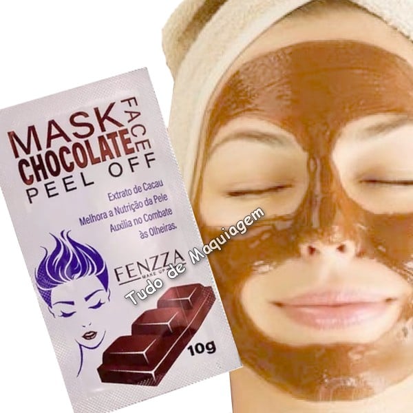 mascara facial chocolate mask da Fenzza no rosto