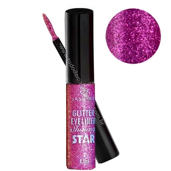 Delineador Glitter Shining Star da Jasmyne Cor pink