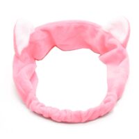 faixa de cabelo gatinho rosa