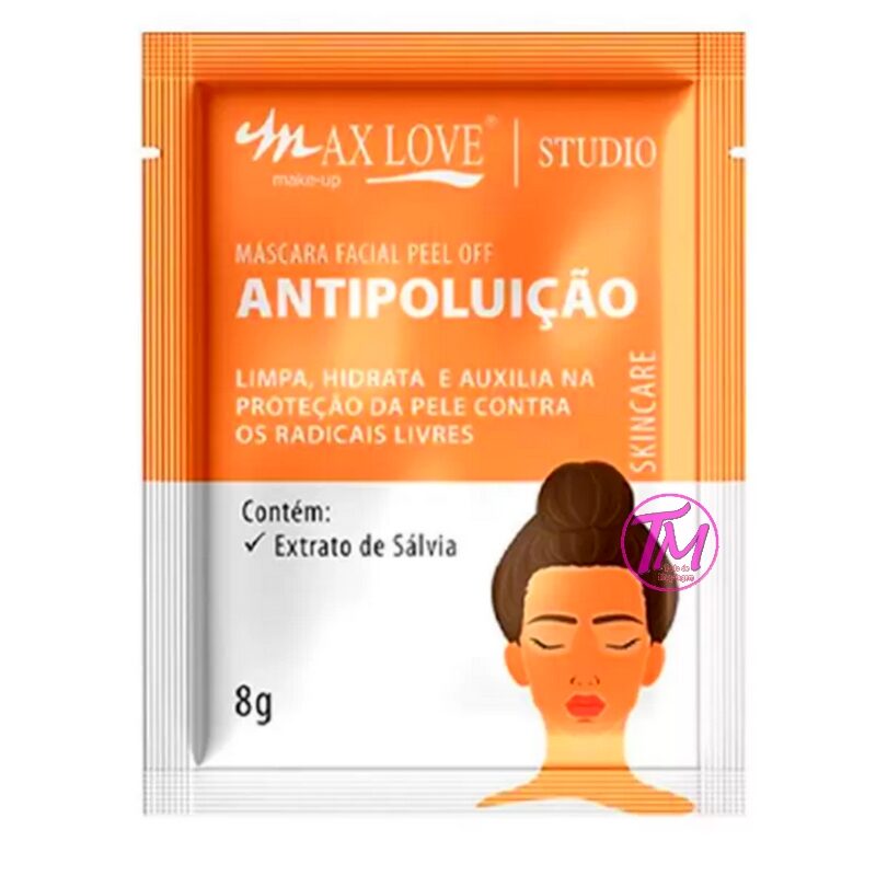 mascara facial antipoluição Max love