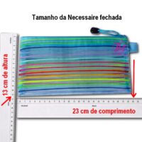 tamanho da necessaire fechada