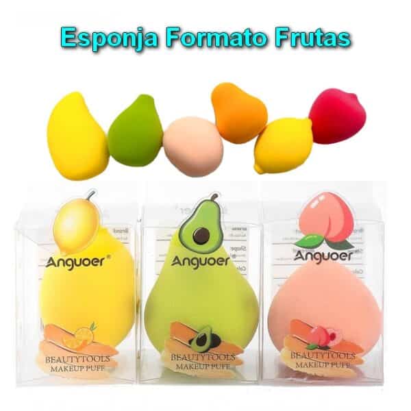 esponjas formatos de frutas
