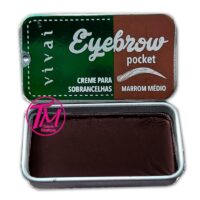 eyebrow pocket creme para sobrancelhas Vivai MARROM MÉDIO