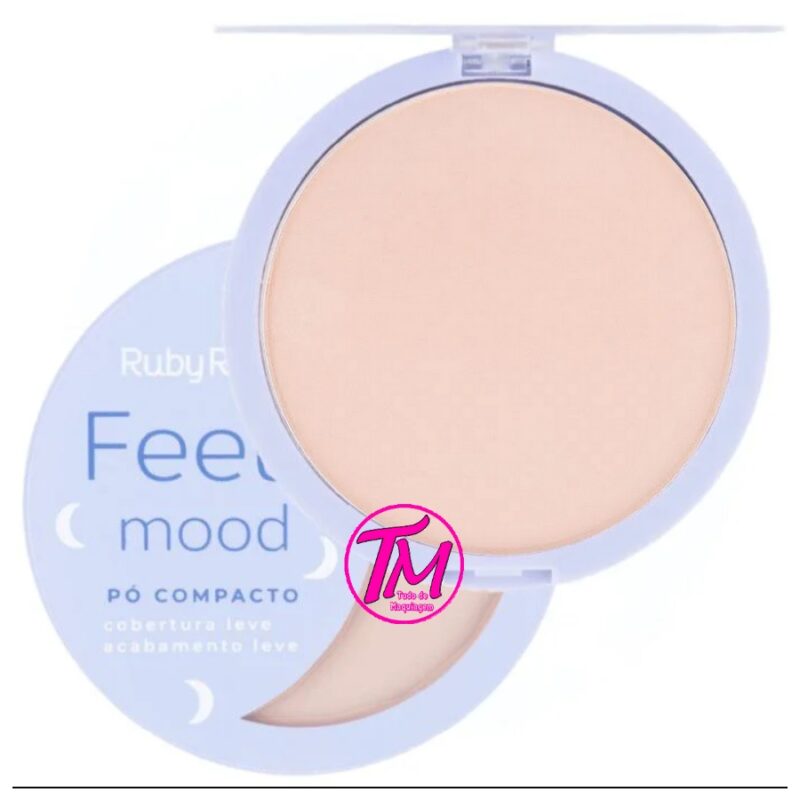 Pó compacto feels mood cor 20 ruby rose