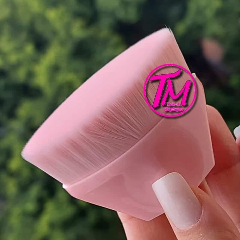 Pincel Hexagonal Mágico para Base Maquiagem Rosa - Image 2