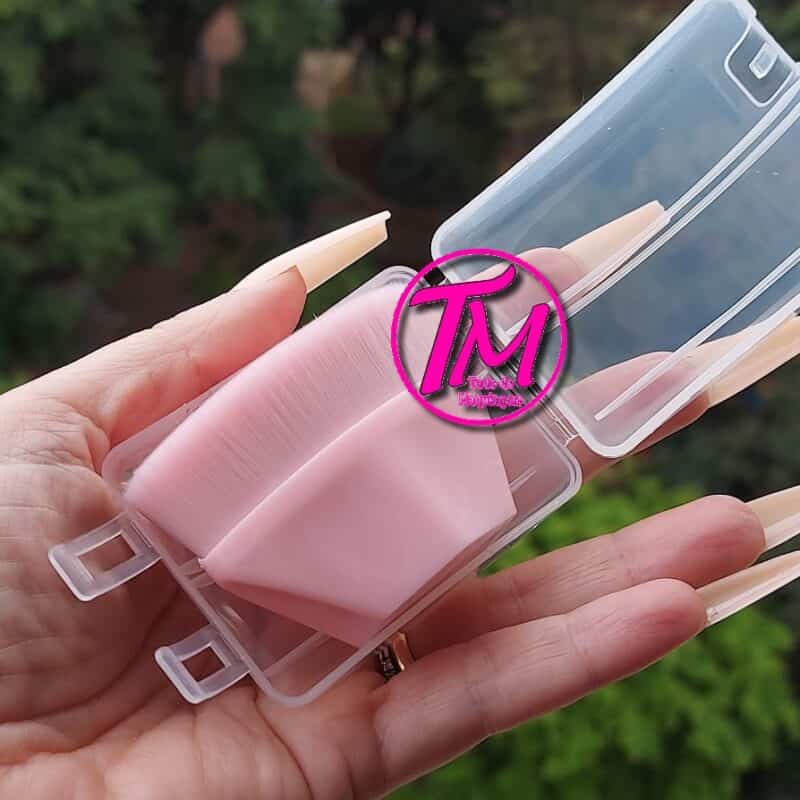 Pincel Hexagonal Mágico para Base Maquiagem Rosa - Image 3