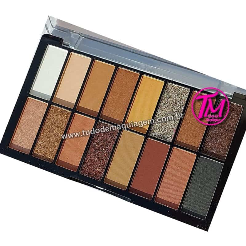 paleta de sombras femme sarah beauty modelo a aberta perto