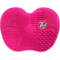 limpador de pincel tapete de silicone pink