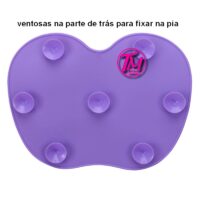 limpador de pincel tapete de silicone ventosas