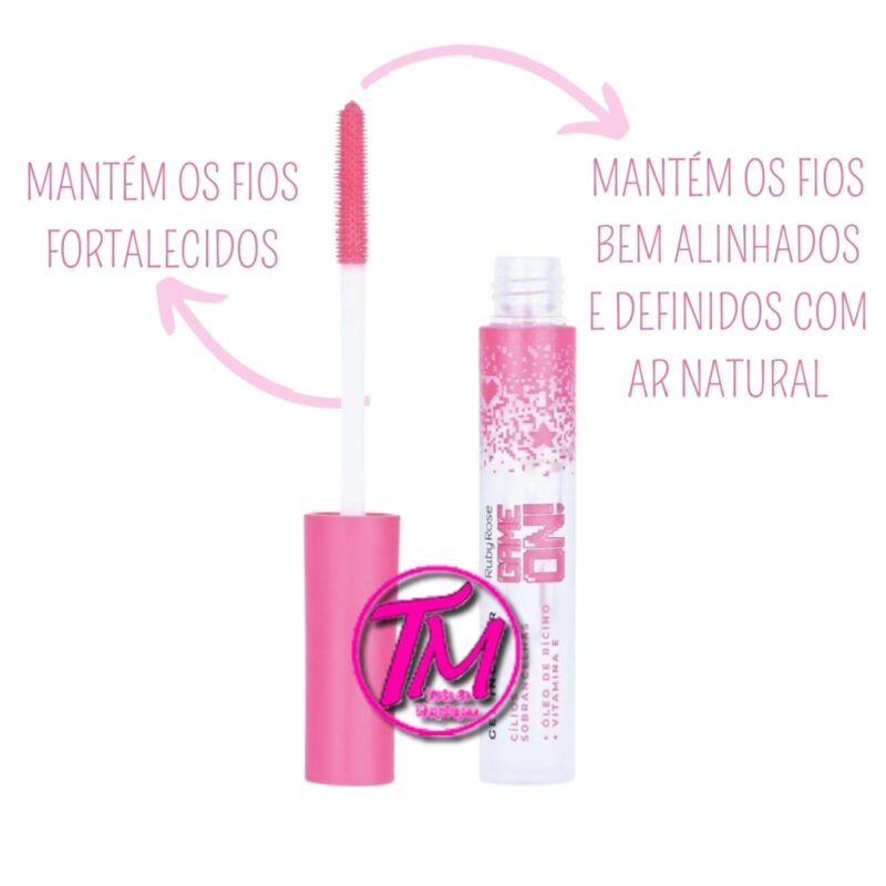 Máscara Gel Incolor Cilios + Sobrancelhas Game On Ruby Rose - Image 6