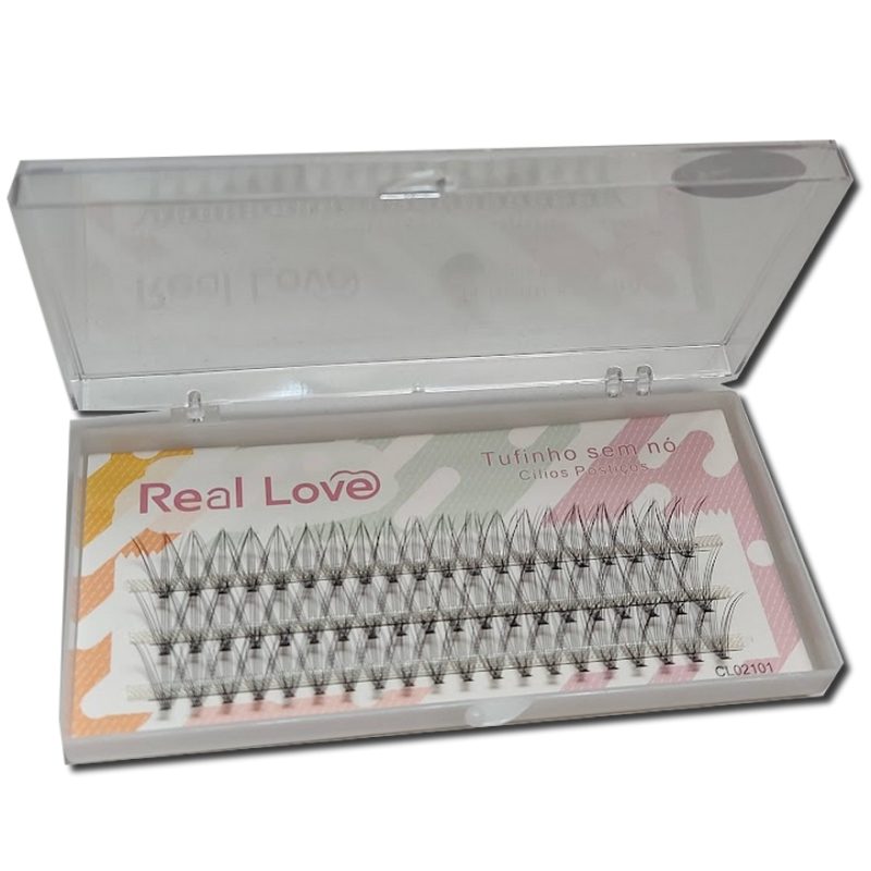 cílios postiços tufinho sem nó real love b
