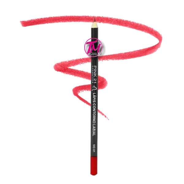 lápis contorno labial pink 21 cor 1