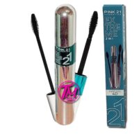 mascara de cílios 2 em 1 extreme pink21