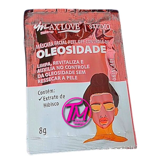 mascara facial peel off controle da oleosidade Max Love