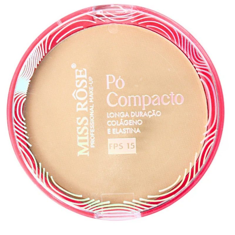 pó compacto longa duração fps15 miss rose cor 1 d