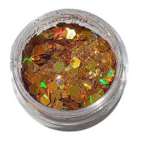 glitter flocado no pote cor 4