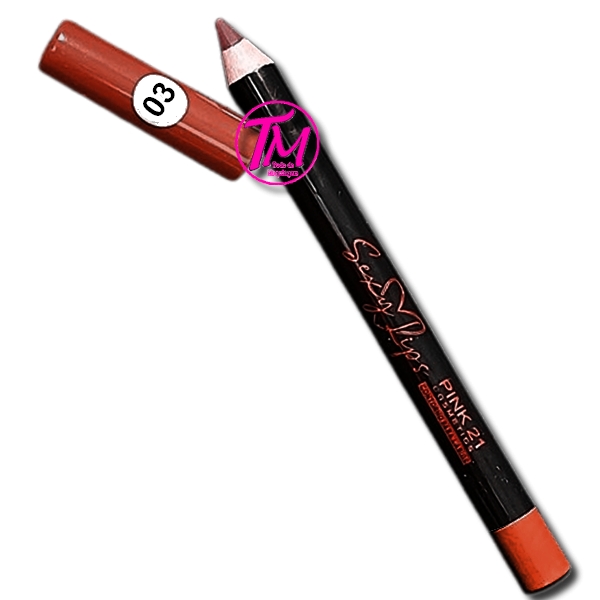 lapis contorno labial sexy lips pink 21 cor 3