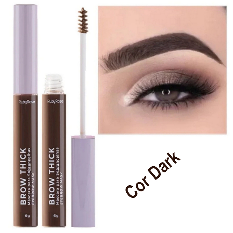 mascara para sobrancelhas dark ruby rose