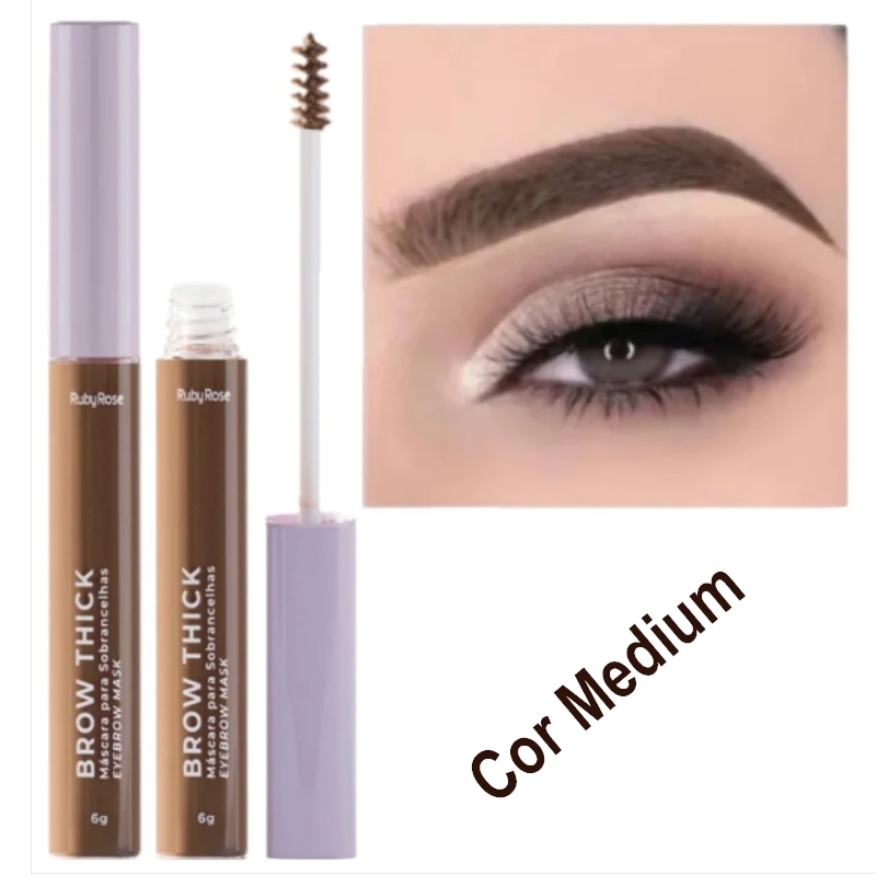 mascara para sobrancelhas medium ruby rose