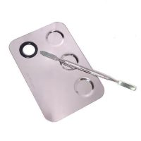 placa e espatula inox para maquiagem