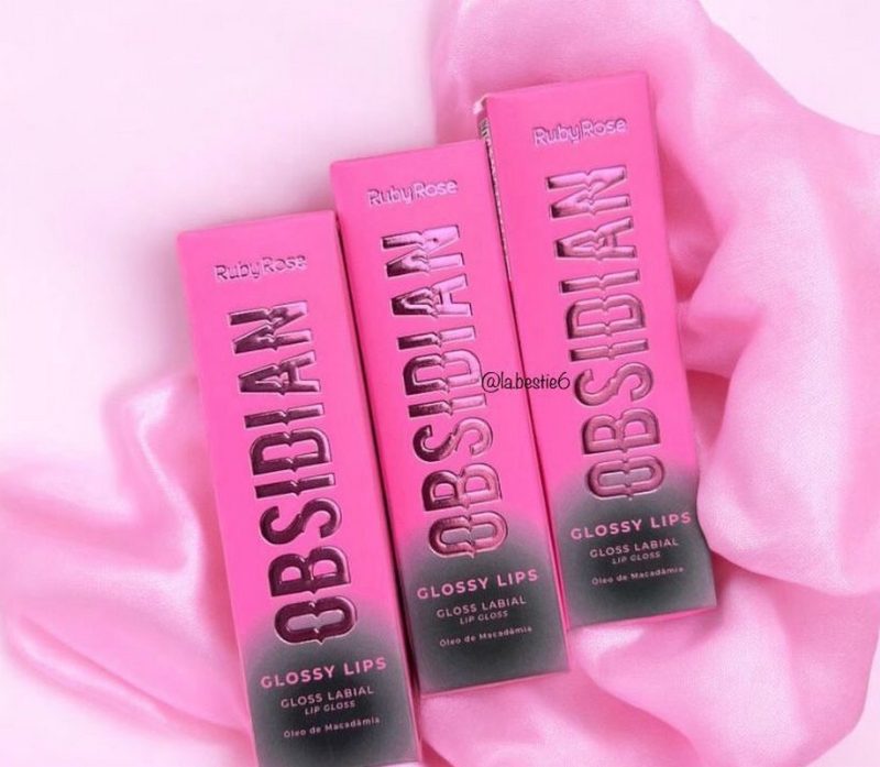 Gloss Labial Glossy Lips Obsidian Ruby Rose Cor 2 Sunstone - Image 3