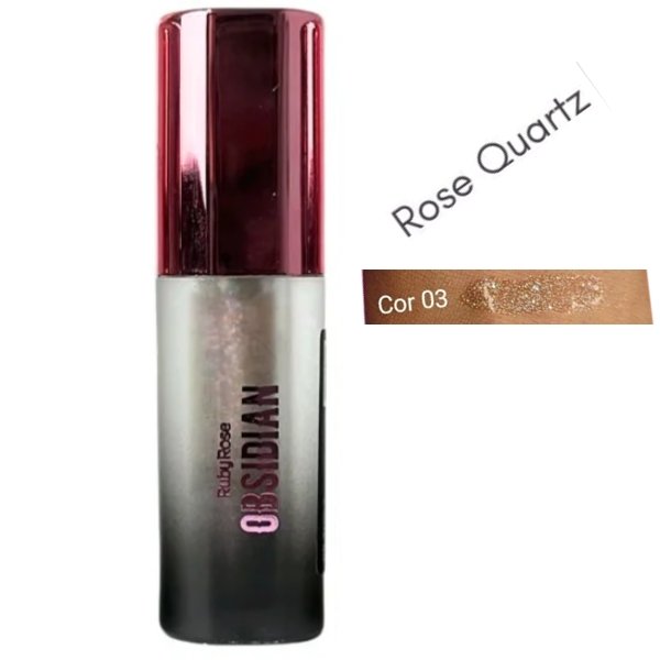 Gloss Labial Glossy Lips Obsidian Ruby Rose cor 3