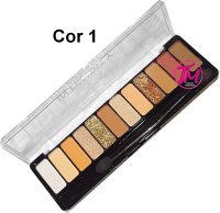 Paleta de sombras 12 sombras Intensity Eyeshadow e Glitter Pink 21 cor 1 pink 21