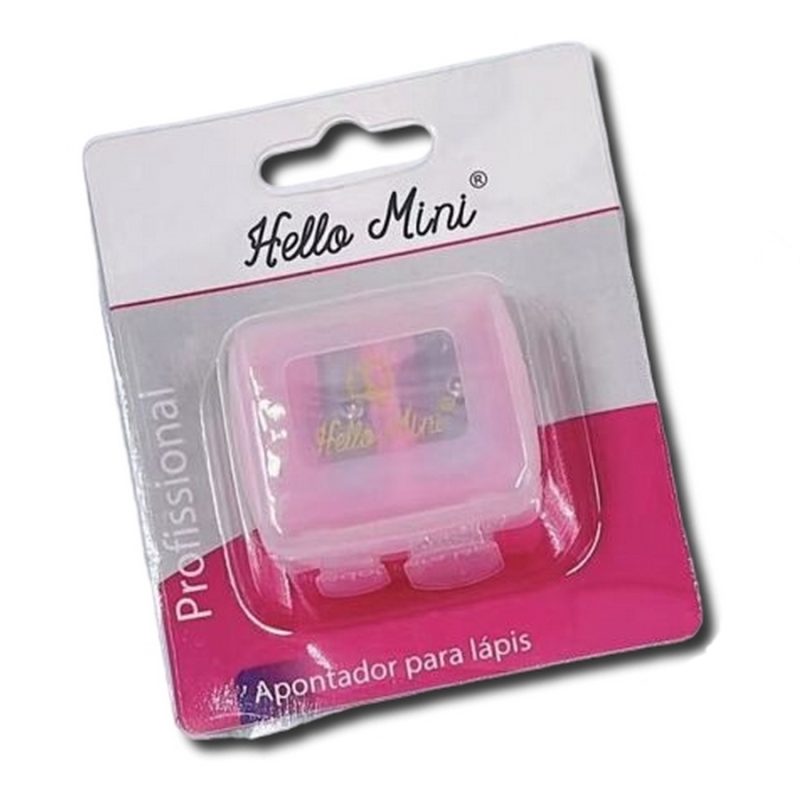 apontador duplo para lápis hello mini