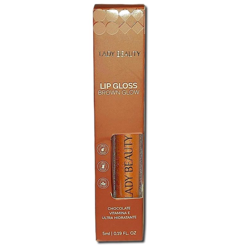 Lip Gloss Brown Glow Chocolate Lady Beauty - Image 3