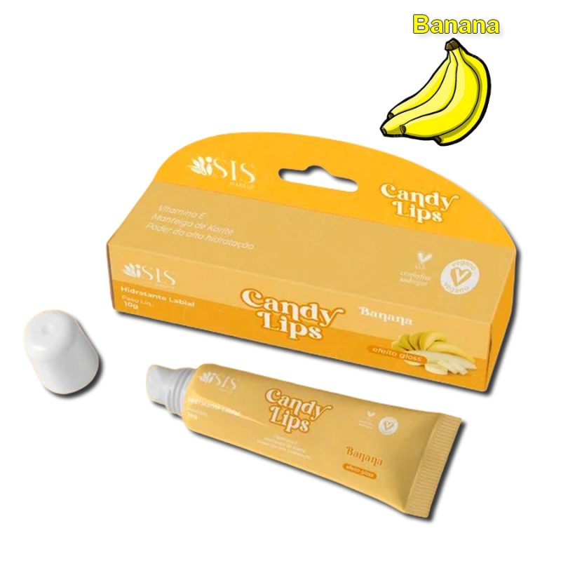 Hidratante Labial Candy Balm Lips Banana - Isis Makeup - Image 2