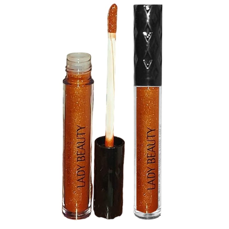 lip gloss brown glow lady beauty