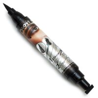 caneta delineadora com carimbo gatinho super black love rain