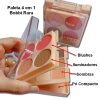 paleta 4 em 1 bobbi rara blush iluminador, sombra e pó compacto modelo 2
