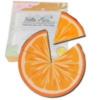 esponja frutas laranja hello mini