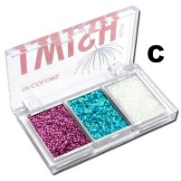 Sombra Glitter Paleta Trio Glow I Wish - SP Colors C
