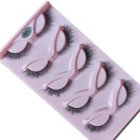 cílios postiços modelo h4 cartela com 5 pares