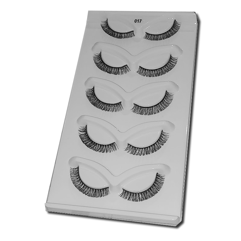 Cartela de Cílios Postiços 5 pares estilo Russo Curvadinho 017