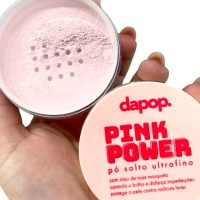 pó solto ultrafino pink power dapop