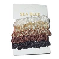 kit com 5 xuxinhas de cetim pequenas sea Blue