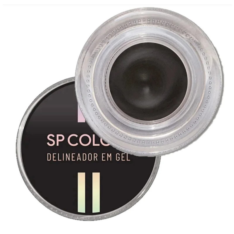 delineador em gel cor preto Sp colors