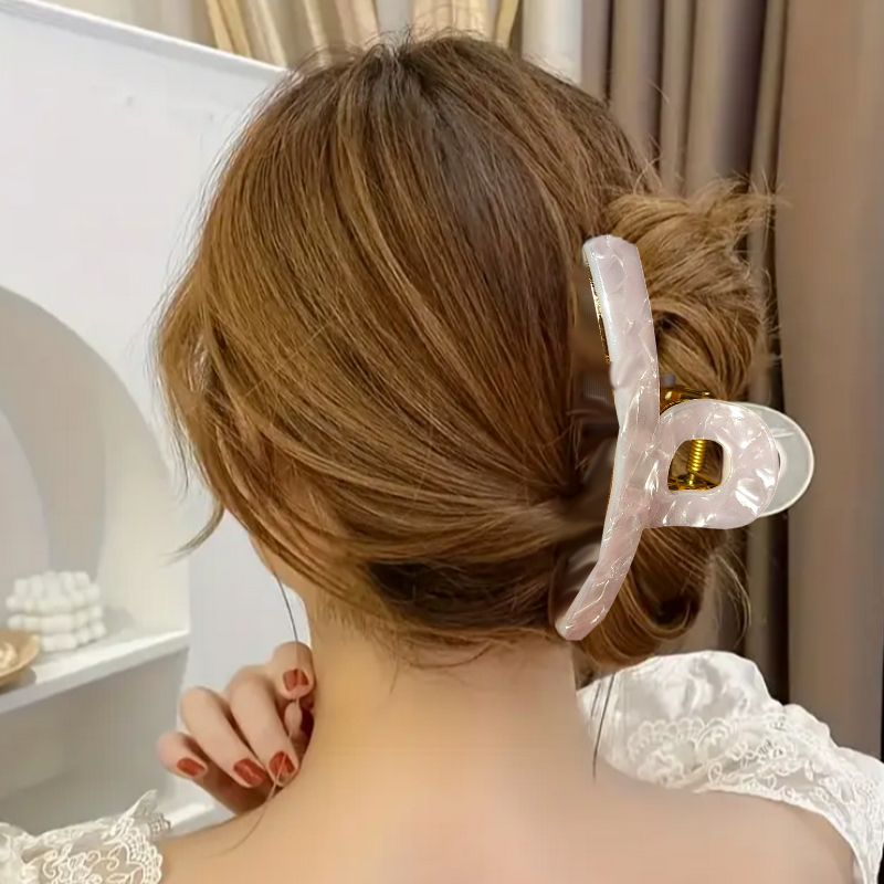 Presilha Piranha Prendedor de Cabelo Grande com Garra Em Plástico - Imagem 4