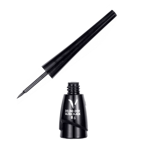 delineador líquido ultra black preto vivai