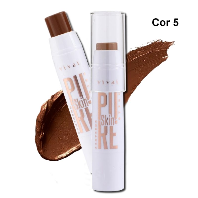 contorno bastão pure skin stick vivai cor 5