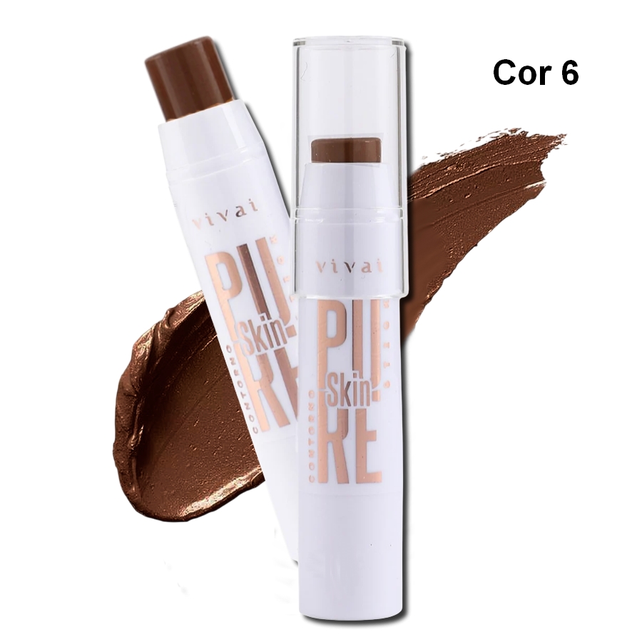 contorno bastão pure skin stick vivai cor 6