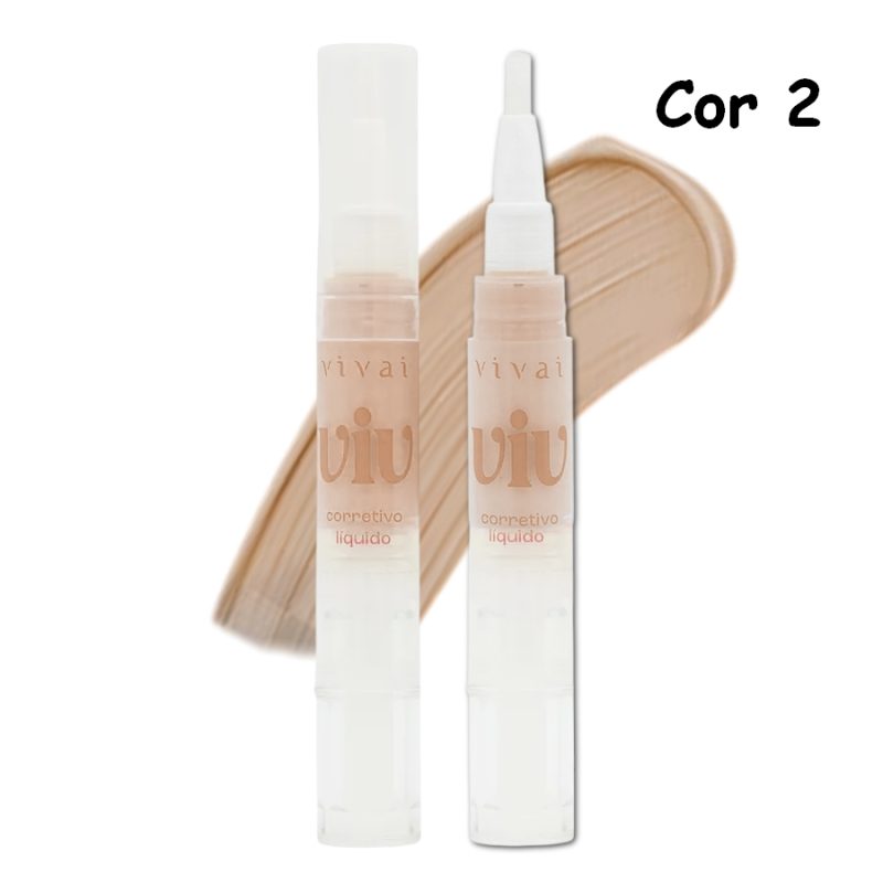 corretivo liquido Caneta Viv Vivai cor 2
