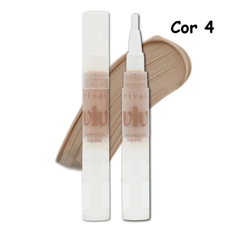 corretivo liquido Caneta Viv Vivai cor 4